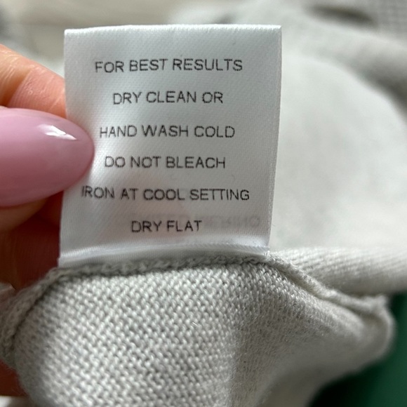 One Grey Day Superfine Merino Wool Grey Sweater - Picture 6 of 9